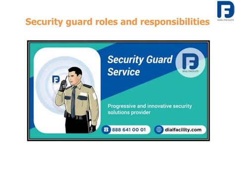 Security Guard Roles And Responsibilities Ppt