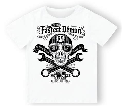 Camiseta Para Bebé Fastest Demon En Blanco — Camden Shop