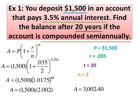 Ppt Compound Interest And Other Real World Applications Powerpoint