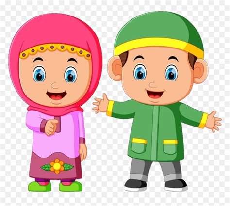 Freetoediteemput Png Anime Muslim Anak Anak Muslim Kartun