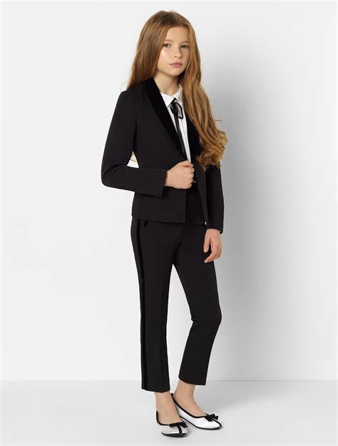 Girls Black Suit Girl Tuxedo Girl Suit Girl Suits