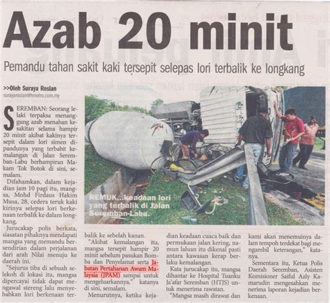 Beberapa berita menarik perhatian diberi komen dari semasa ke semasa. Civil Defence of Malaysia ( CDEF ): Keratan Akhbar JPAM