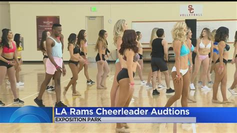 La Rams Hold Auditions For Cheerleaders Youtube