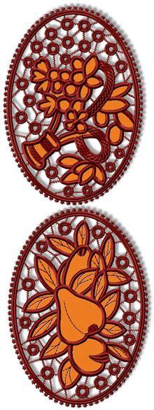 Advanced Embroidery Designs Pomegranate Cutwork Lace