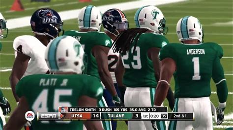 Utsa Roadrunners Vs Tulane Green Wave Ncaa Football 14 Updated To