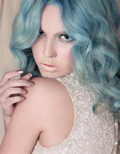 Blue Pastel With Images Mermaid Hair Blue Hair Hair Color