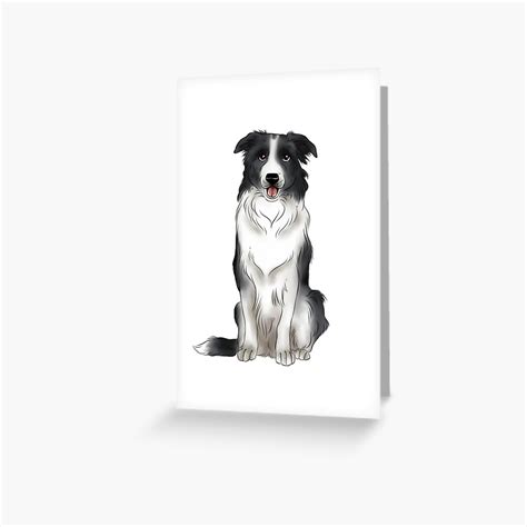 Border Collie Greeting Card For Sale By K Sea Redbubble