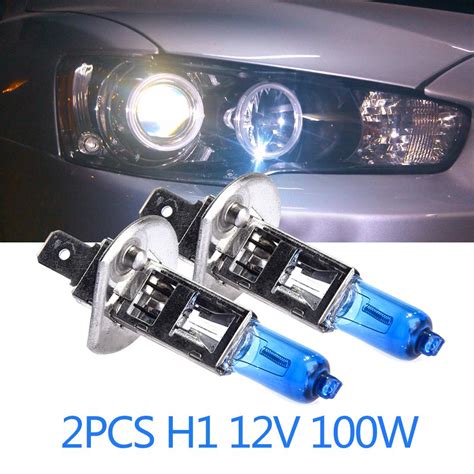 Buy 2pcs H1 12v 100w Quartz Ultra White Light Halogen Bulb Car