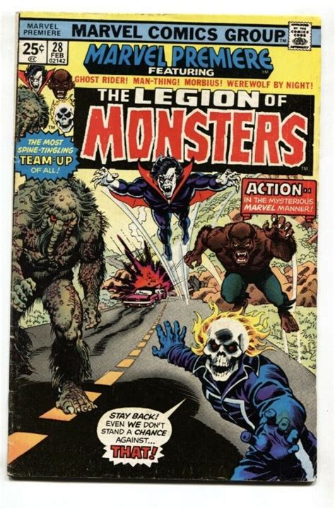 Marvel Premiere 28 1st Legion Of Monsters Ghost Rider Comic Book