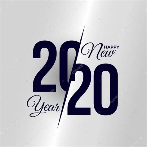 2020 Logo Happy New Year Set Of Celebration Text Graphics Cover Of