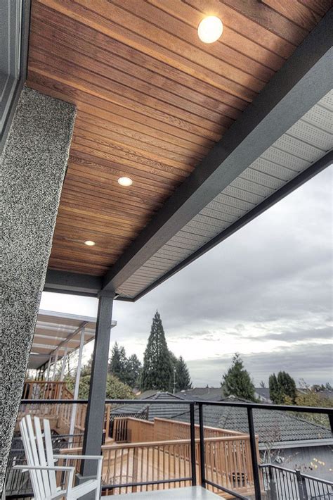 Wood Soffits Adds A Warm Tone To Exterior Spaces Modern Farmhouse