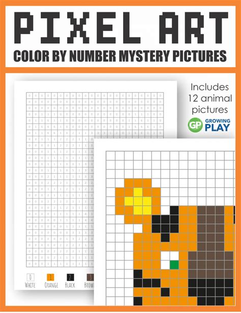 Pixel Art Color By Number Animal Edition Growing Play