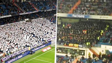Duel Of The Fans Grada Fans Rmcf Vs Ultras Sur In Estadio Santiago Bernabéu Youtube