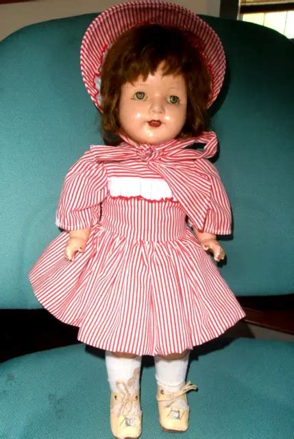 1920s Effanbee Rosemary 18 Crier Composition And Cloth Vintage Doll