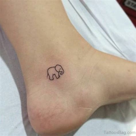 30 Trendy Elephant Tattoo On Ankle Tattoo Designs