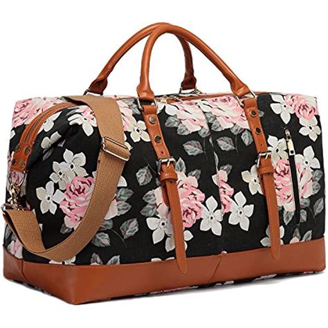 CAMTOP Weekend Travel Duffels Bag Ladies Women Duffle Tote Bags PU ...