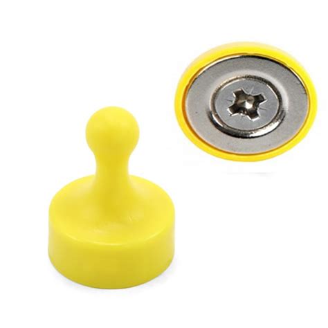 Plastic Magnetic Pushpin N35 Ø17 X 22mm Magnets By Hsmag