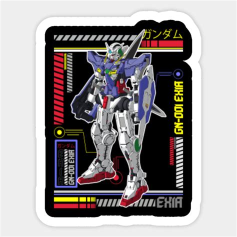 Gn 001 Gundam Exia Gn 001 Gundam Exia Sticker Teepublic