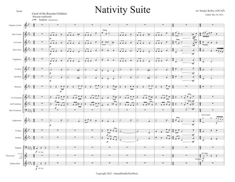 Nativity Suite Arr Stanley Kelley Sheet Music Holst In The Bleak Mid Winter J Goss