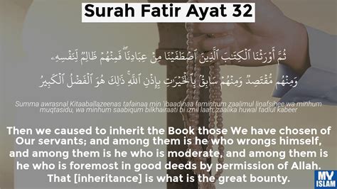 Surah Fatir Ayat Quran With Tafsir My Islam
