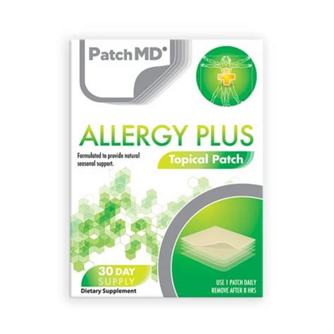 Patchmd Allergy Plus Topical Patch 30 Day Supply 30 Smiths Food