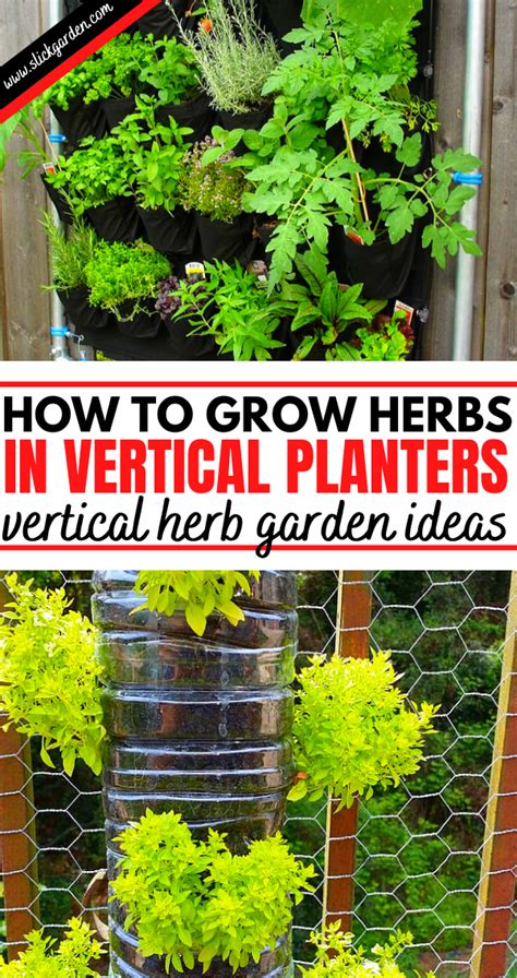 How To Grow Herbs In Vertical Planters Vertical Herb Garden Ideas