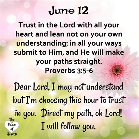 June 12proverbs 35 6j Daily Bible Verse Inspirational Prayers