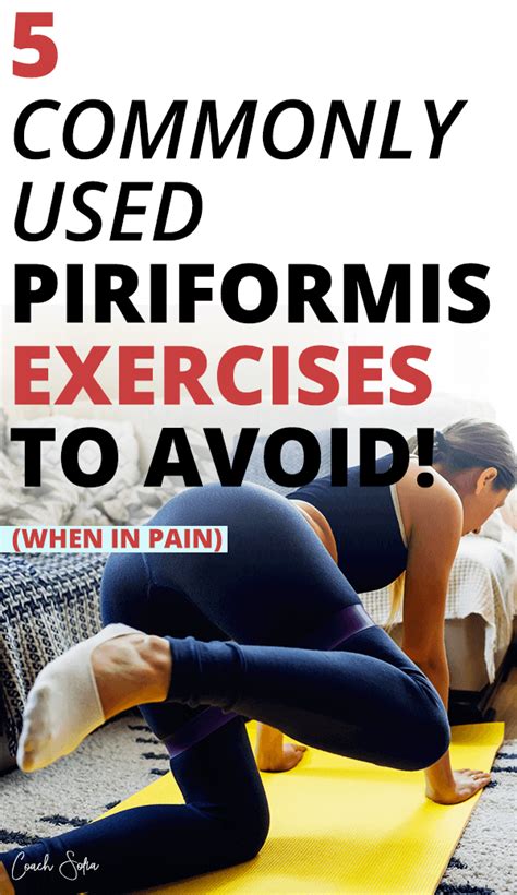 Piriformis Syndrome Exercises To Avoid When In Pain Piriformis