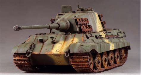 Award Winner Pre Built Dragon 135 Tiger Ii Late Proheavy Tank Battle