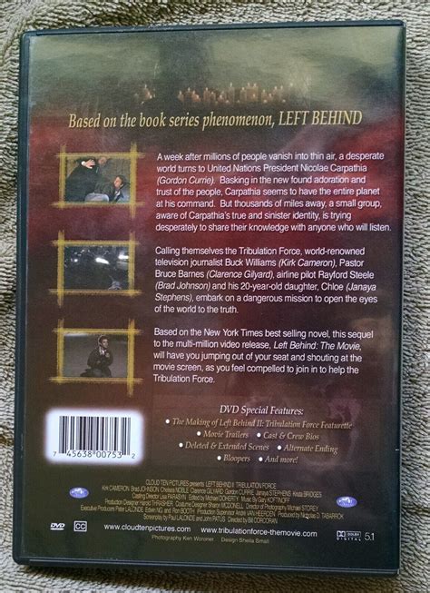 Left Behind Ii Tribulation Force Dvd Vg Kirk Cameron Chelsea Noble Ebay