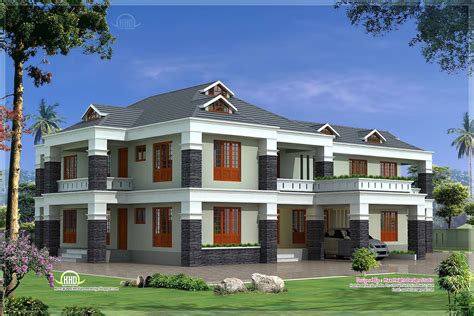 Feet Luxury Villa Exterior Kerala Home Design Floor House Plans 58497