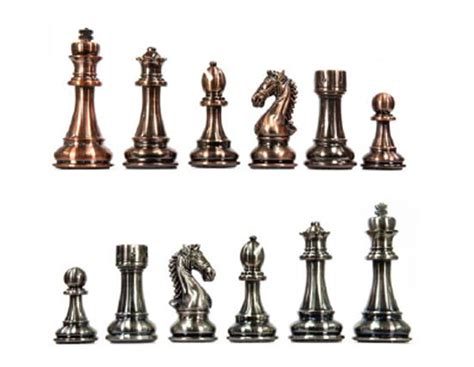 Kasparov Chess Set Grandmaster Silver And Bronze