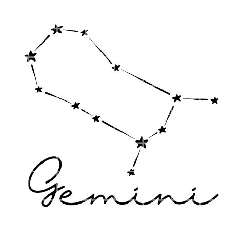 Gemini Constellation Svg Zodiac Svg Astrology Png Svg Files Etsy