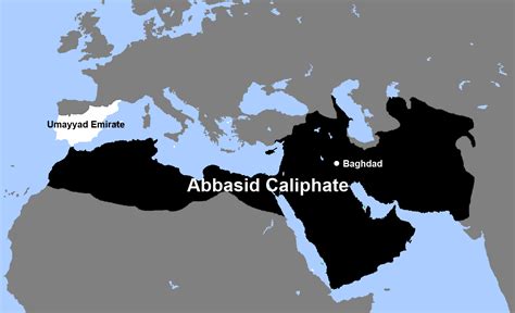A Map Of The Abbasid Caliphate In 755 After The Abbasid Revolution And