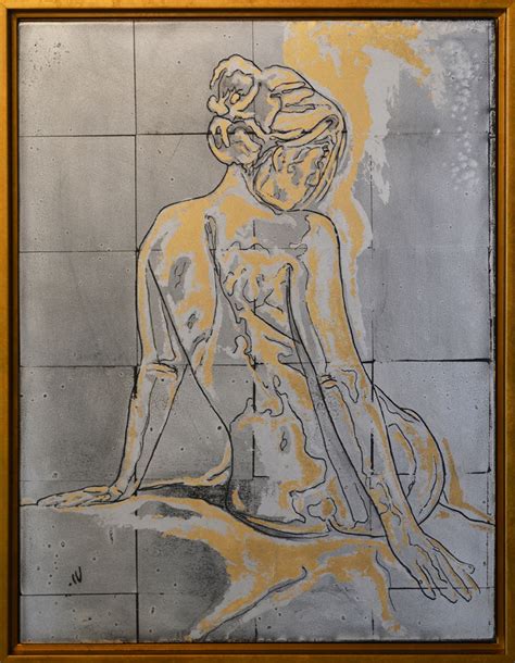 Sam Jones IV Nude In Silver And Gold 2017