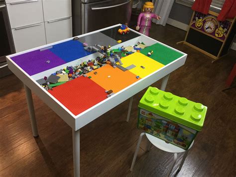 Kids Lego Table With Storage Duplo Table Lego Table Thequeenofgames