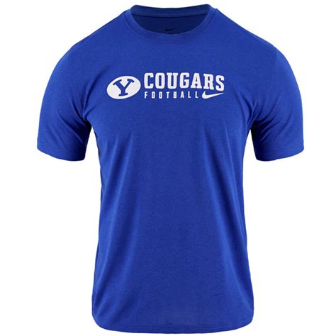 Cougars Football Byu T Shirt Dri Fit Nike