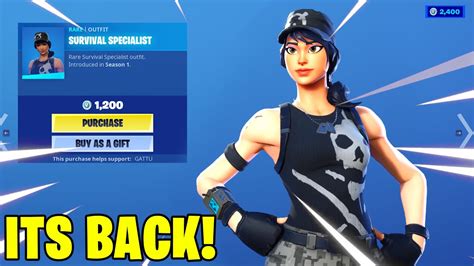 The Fe4rless Skin Is Back In Fortnite Battle Royale Youtube