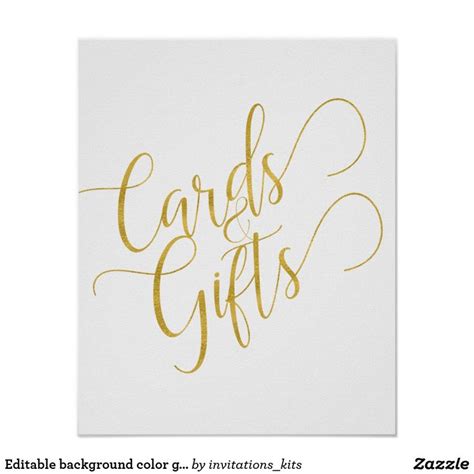 Elegant Gold Script Cards And Ts Wedding Sign Zazzle Wedding