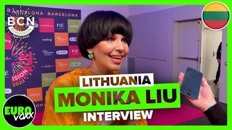 Lithuania Eurovision 2022 Monika Liu Sentimentai Interview Barcelona Eurovision Party