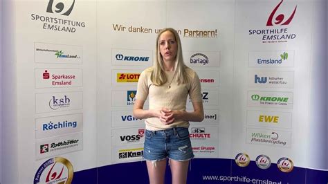 Sporthilfe Emsland Talk Mit Jana Franziska Poll Youtube