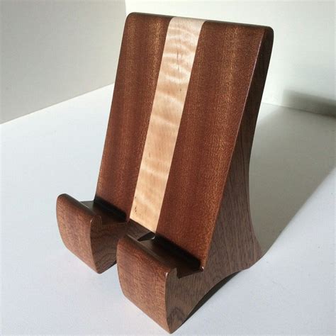 Cell Phone Stand Handmade Solid Wood Phone Display Etsy Wood Phone
