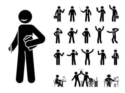 Stick Figure Group Illustrations Royalty Free Vector Graphics And Clip