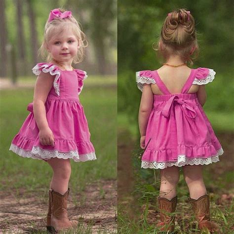 Alijet Baby Girls Dress Summer Clothing 2019 Infant Kids Lace Sundress