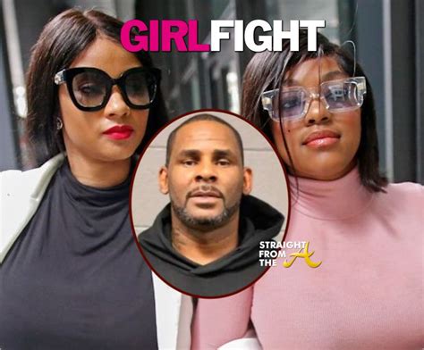 girl fight r kelly s girlfriends azriel clary and joycelyn savage battle at trump tower