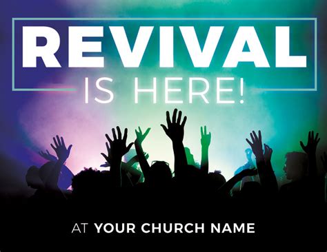 Revival Is Here Invitecard Church Invitations Outreach Marketing