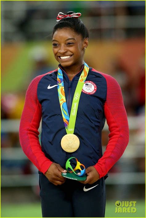 American Gymnast Simone Biles Wins First Ever Olympic Gold Medal In Womens Vault Via Usatoday