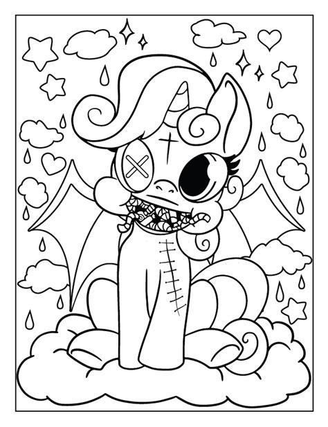 Creepy Cute Kawaii Coloring Pages A Spooky Twist On Adorable Made By
