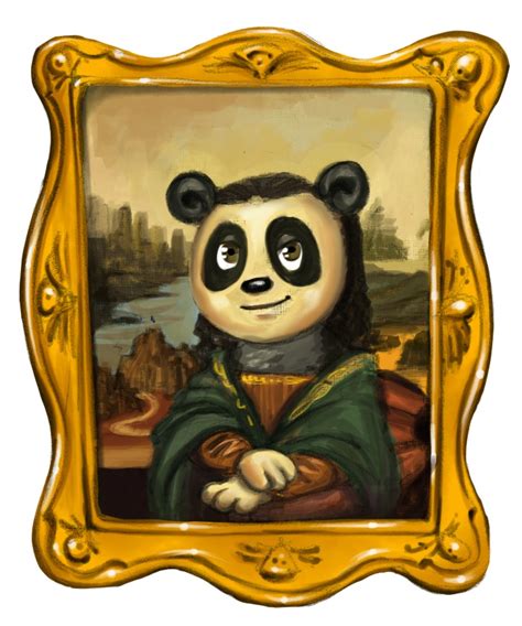 Mona Panda Panda Art Art Parody Panda Day