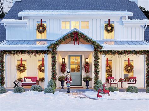 Christmas Houses Decorated Outside Home Design